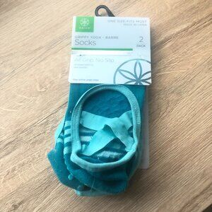 GAIAM Teal Grip Yoga Socks - 2 Pack
